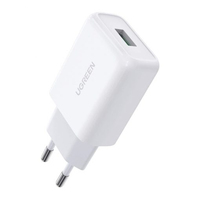 Ugreen 10133 mobiltelefon töltő Okostelefon Fehér USB Gyorstöltés Beltéri