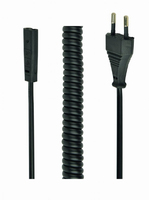 Gembird PC-C1-VDE-1.8M kabel zasilające Czarny 1,8 m C1 panel Wtyczka zasilająca typu F