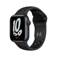 Apple Watch Nike Series 7 OLED 41 mm Cyfrowy Ekran dotykowy 4G Czarny Wi-Fi GPS