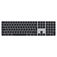 Apple Magic Keyboard billentyűzet USB + Bluetooth QWERTY Orosz Ezüst, Fekete