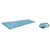 Rapoo 9750M Tastatur Maus enthalten Haus RF Wireless + Bluetooth QWERTZ Deutsch Blau