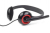 Gembird MHS-002 auricular y casco Auriculares Alámbrico Diadema Llamadas/Música Negro, Rojo