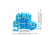 Wago 2002-2204 morsettiera Blu