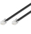 Goobay 15m RJ-12 Cable networking cable Black