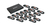 iogear GCS1816HKITU commutateur écran, clavier et souris Grille de montage Noir