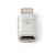 Nedis CCTB39901AL tussenstuk voor kabels Apple Lightning USB Micro B Female Aluminium