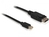 DeLOCK 1m Displayport Cable mini DisplayPort Fekete