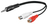 Goobay 50600 Audio-Kabel 0,2 m 3.5mm 2 x RCA Schwarz, Rot, Weiß