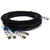 AddOn Networks ADD-QCISIN-PDAC4M InfiniBand/fibre optic cable 4 m QSFP+ 4x SFP+ Black