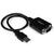 Câble Adaptateur de 30 cm USB vers Série DB9 RS232 - Mémorisation de Port COM