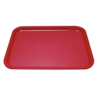 Kristallon Fast Food Tablett 35x45cm rot Texturierte Oberfläche zur Reduzierung