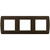 Plaque 'chocolat' 3 postes (61996)