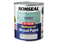 10 Year Weatherproof Wood Paint Grey Stone Satin 750ml