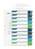 Durable 10 Part Numbered Tab Punched Index Dividers + Cover | A4+ | Colour Coded