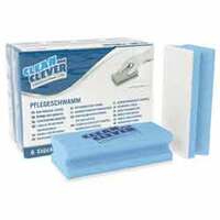 CLEAN and CLEVER PROFESSIONAL Pflegeschwamm PRO 61 blau/weiß - 1 Packung à 6 Stück Farbton blau/weiß