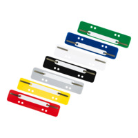 ELBA Einhänge-Heftstreifen und Deckleiste aus PP, 6 und 8 cm Lochung, für DIN A5 und A4, Packung mit 250 Stück, sortierte Farben