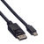 ROLINE GREEN DisplayPort Kabel, DP ST - Mini DP ST, TPE, schwarz, 1 m