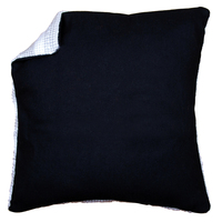 Cushion Back: without Zipper: Black