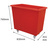 Food Grade Tapered Truck - 200 Litre - Red