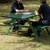 Steel Wheelchair Friendly Picnic Table - Textured Gentian Blue