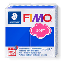 FIMO® soft 8020 Ofenhärtende Modelliermasse, Normalblock brillantblau