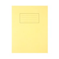 Silvine 9x7 inch/229x178mm Exercise Book Ruled Yellow 80 Pages (Pack 10)