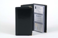 Goldline 115x214mm Business Card Holder 48 Pocket Black SBC3P