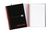 Black n Red A6 Wirebound Hard Cover Notebook Ruled 140 Pages Black/Red (Pack 5)