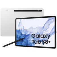 Galaxy Tab S8+ 5G Sm-X806B Lte 128 Gb 31.5 Cm (12.4") Qualcomm Snapdragon 8 Gb Wi-Fi 6 (802.11Ax) Android 12 Silver