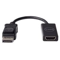 ADPT CON DNGL DP2HDMI Y4D5R, DisplayPort, HDMI, Male/Female, Black HDMI Adapter