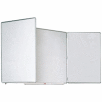 Whiteboard Klapptafel 3-teilig 1500x1200mm weiß Email