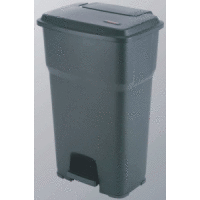 Abfallbehälter Hera mit Pedal 85l schwarz