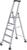 Alu-Stehleiter 5 Stufen Gesamthöhe 1,14 m Arbeitshöhe bis 3,15 m
