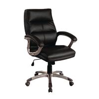 Medium back leather effect executive office chair