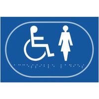 Disabled ladies graphic sign