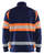 High Vis Sweatjacke full-zip 3551 marineblau/orange - Rückseite