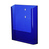 Prospekthalter / Wand-Prospektfach / Prospekthänger „Color“ | neonblau DIN A4 32 mm