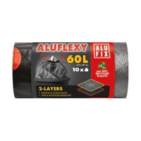 Szemeteszsák ALUFIX 60L Aluflexy húzófüles 2 rétegű 10 db/tekercs