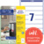 Ordner-Etiketten, ablösbar, Home Office, Kleinpackung, A4 mit ultragrip, 38 x 192 mm, 10 Bogen/70 Etiketten, weiß