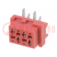 Micro-MaTch; socket; female; PIN: 4; SMT; on PCBs; Layout: 2x2