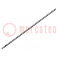 Drill bit; for metal; Ø: 0.7mm; Features: hardened