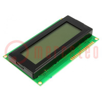 Pantalla: LCD; alfanumérico; FSTN Positive; 20x4; 98x60x14,1mm