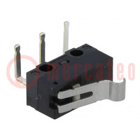 Microswitch SNAP ACTION; 1A/125VAC; 0.1A/30VDC; SPDT; ON-(ON)