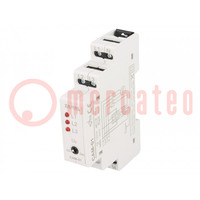 Module: voltage monitoring relay; for DIN rail mounting; 1÷5s