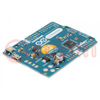 Ontwik.kit: Arduino; insteekprintplaat; Comp: ATMEGA32U4