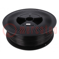 Filament: PET-G; Ø: 1.75mm; black; 220÷250°C; 5kg