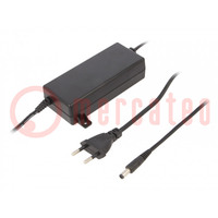 Power supply: switched-mode; 12VDC; 5A; Out: 5,5/2,5; 60W; 0÷40°C
