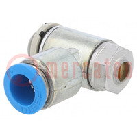 Throttle-check valve; 0.2÷10bar; zinc casting chrome; 480l/min