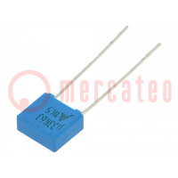 Capacitor: polyester; 330nF; 40VAC; 63VDC; 5mm; ±10%; 7.3x6.5x3mm