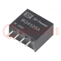 Converter: DC/DC; 250mW; Uin: 24V; Uout: 12VDC; Iout: 20.83mA; SIP